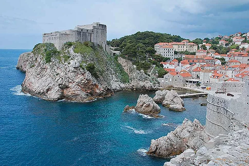 The ramparts of the walled city of Dubrovnik