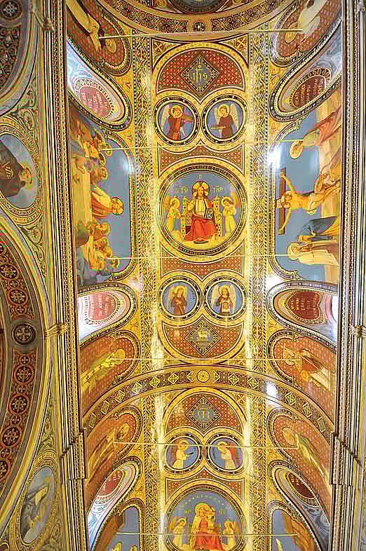 The ceiling of the St Polycarp Church in Izmir