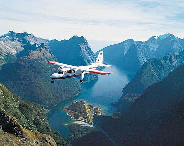 Fabulous views on a flight over Milford Sound