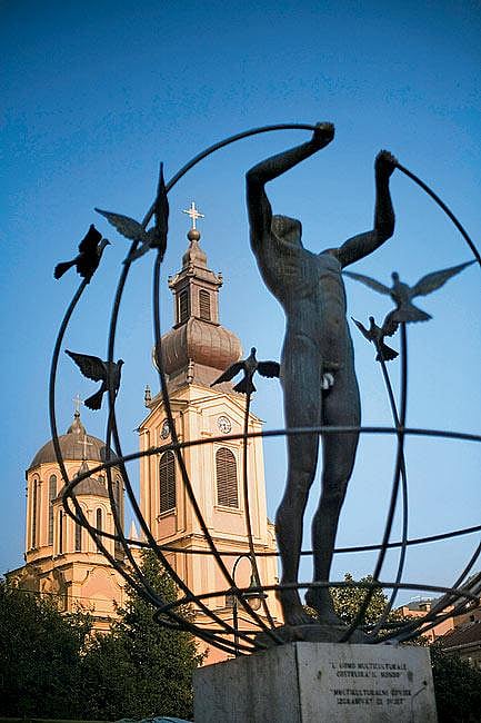 Peace statue in Sarajevo