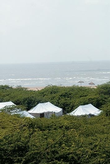 The tented camp, Mandvi Palace,Gujarat