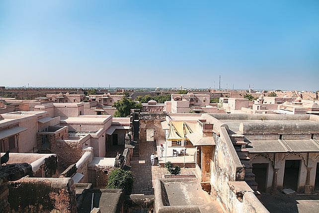 A view of Ranvas from Ahichhatragarh fort
