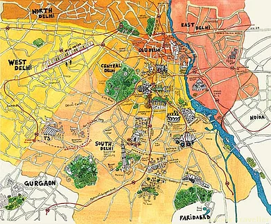 Delhis map