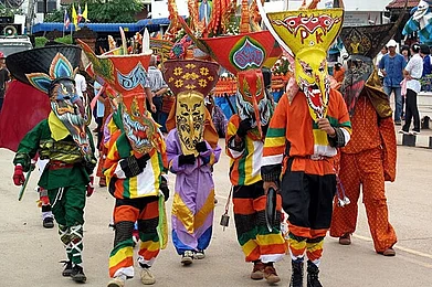 Phi Ta Khoon Festival of Thailand in June