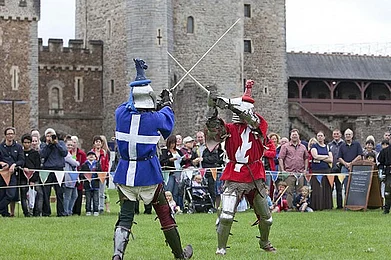 Meeting the medieval knights in Wales