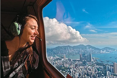 Birds Eye View of Hong Kong