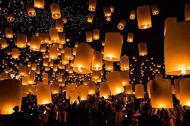 Candle Festival in Thailand