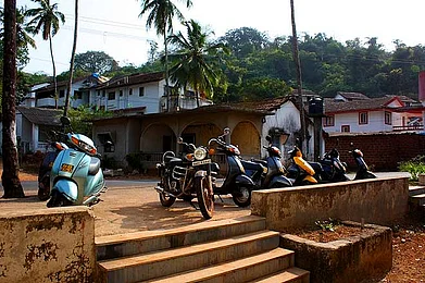 Biking along the Goan coastline