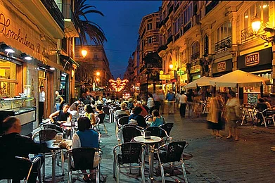 Spain Day and Night in Valencia