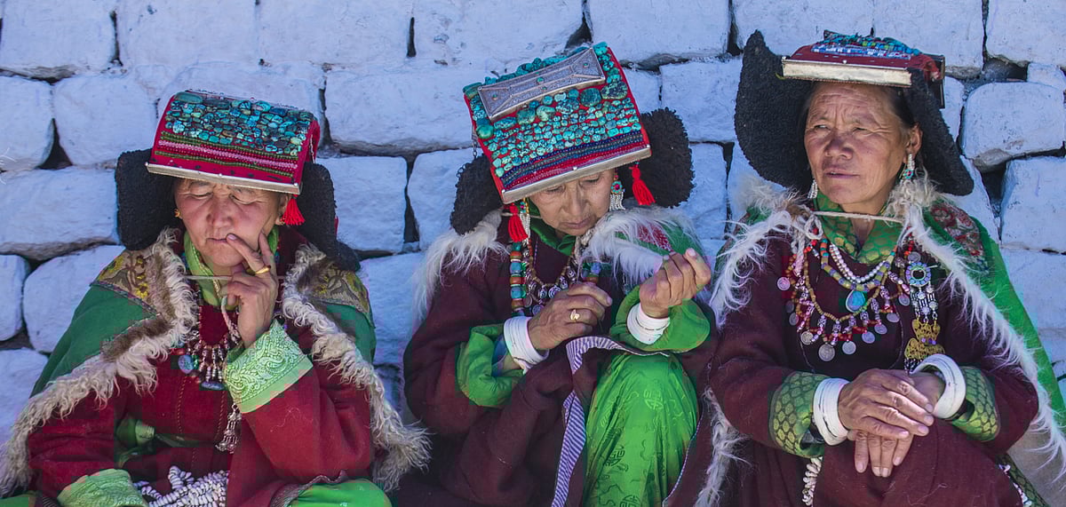 Resplendent in ornaments at Pushkar, Rajasthan