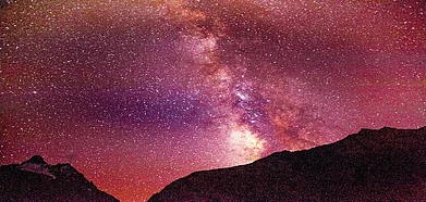 The Milky Way galaxy in Ladakhs night sky