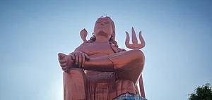 The Statue of Belief, or Vishwas Swaroopam in Nathdwara, Rajasthan, has received a high-tech addition in the form of the lights and sounds show. Credit www.shutterstock.com / Mayur_Mehta