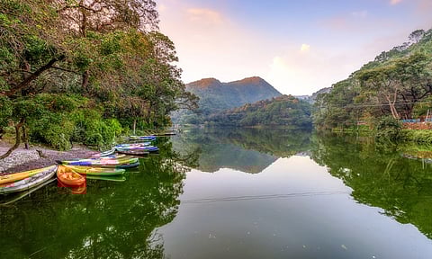The Sattal lake near Bhimtal is perfect for some gentle roughing-it-out