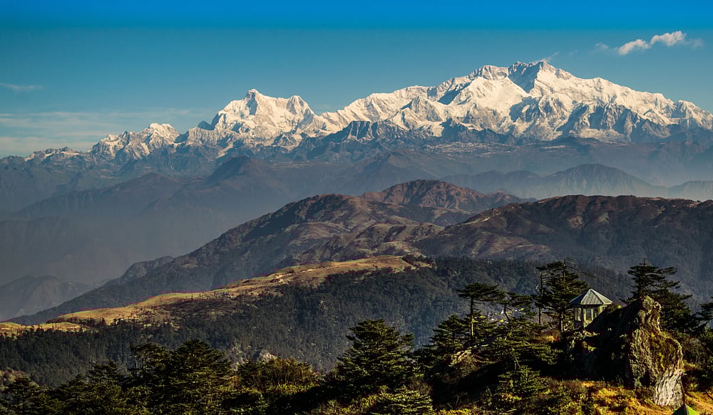 View of the breathtaking Mount Kanchenjunga from Sandakphu