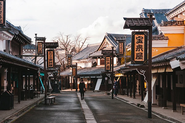 Shutterstock : Noboribetsu Date Jidaimura old architecture Edo Historic Village Hokkaido, Japan.