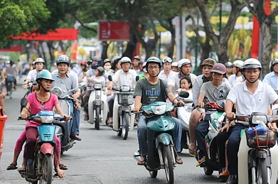 Two-wheelers are popular among locals and tourists