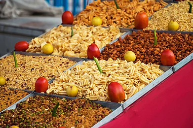 Shutterstock : Indores Chappan Street is known for its street food