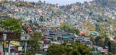 The landscape of Kalimpong