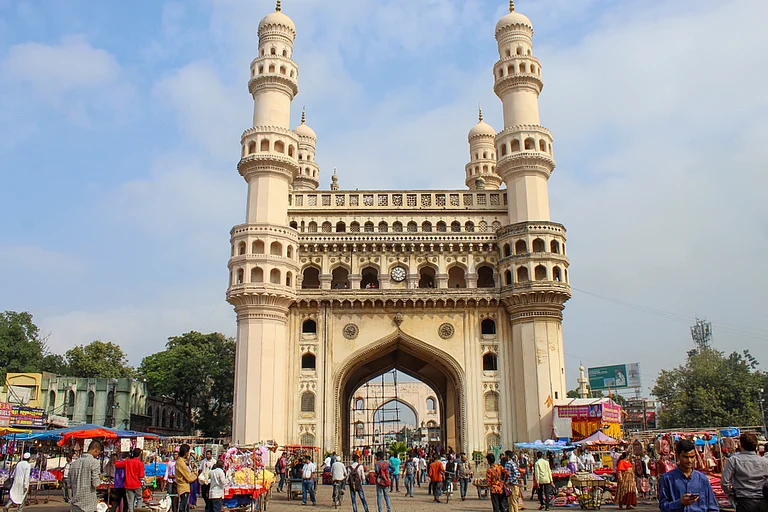 The Charminar was built by Sultan Mohammad Quli Qutub Shah in 1591 - null