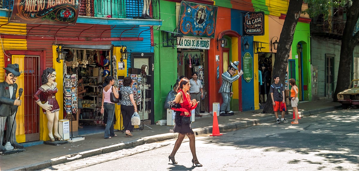In the colourful streets of La Boca