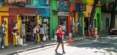 In the colourful streets of La Boca
