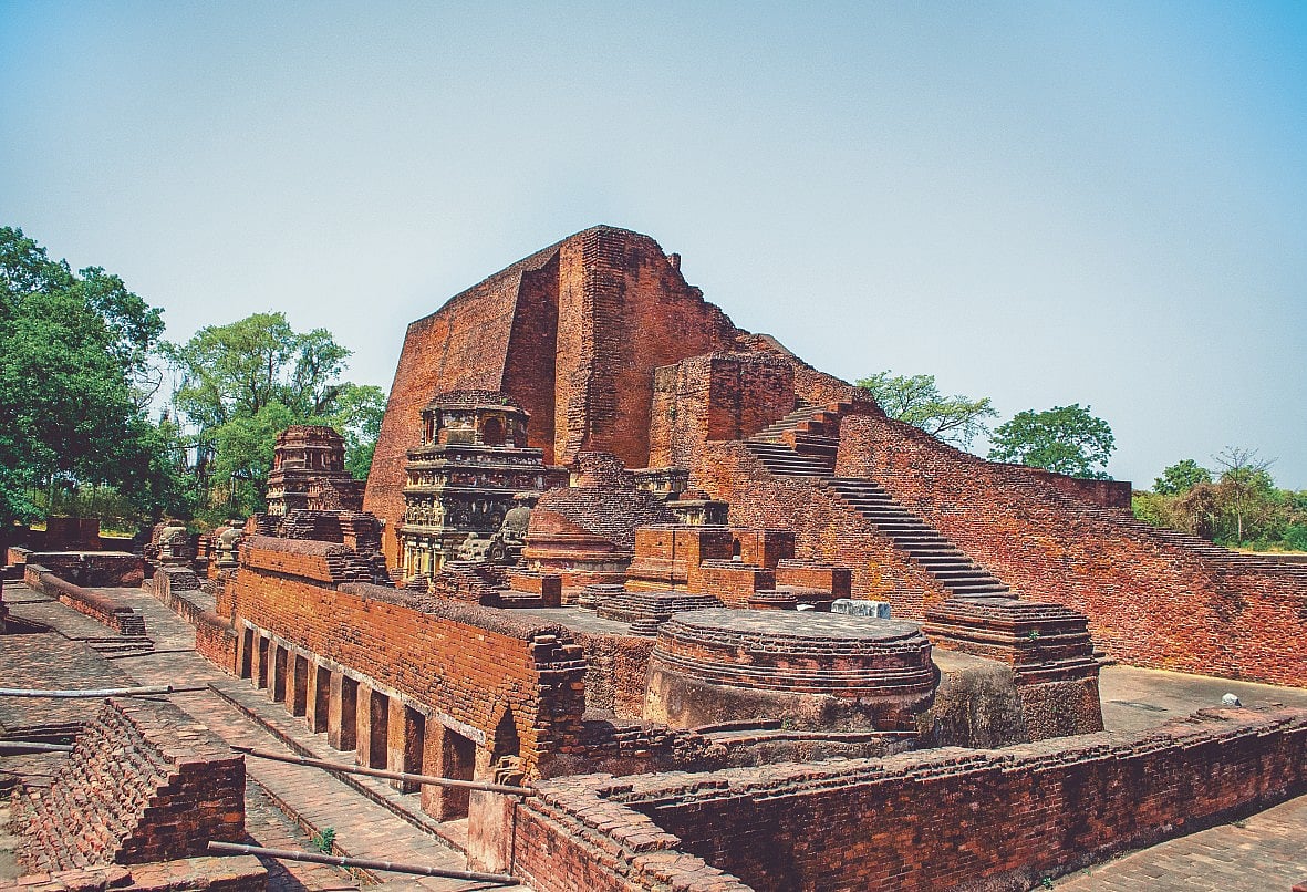 Nalanda, a Buddhist monastic university in Bihar (ancient Magadh), was one of the first residential universities in the world