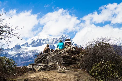 Magnificent mountain vistas regale you in Yuksom, Sikkim