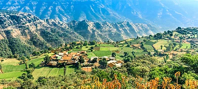 Beautiful mountain ranges of Mahabaleshwar