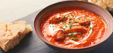 The quality of the tomatoes are very important in the makhani gravy