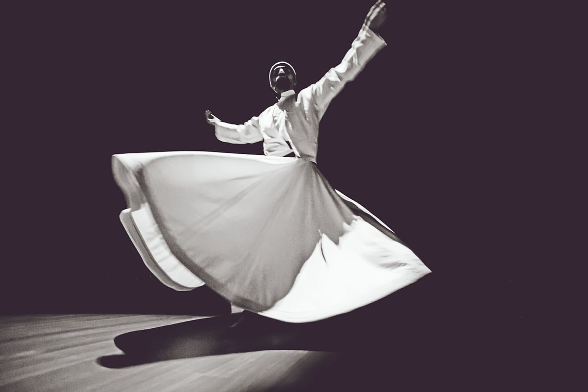 A dervish performing the sema dance