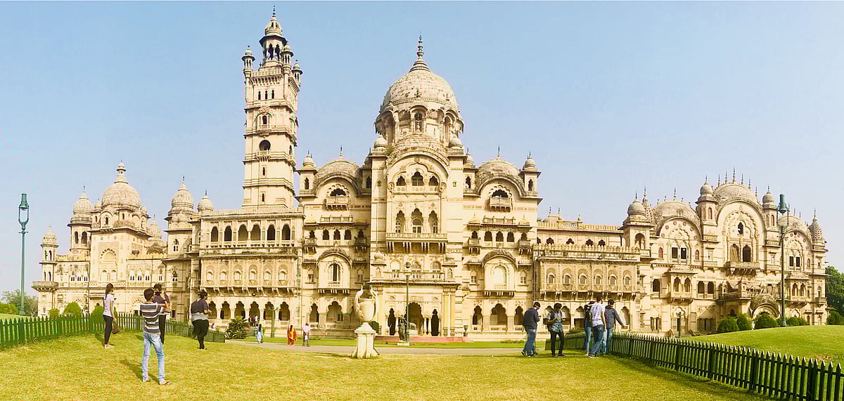 The Lukshmi Vilas Palace is said to be four times the size of Buckingham Palace