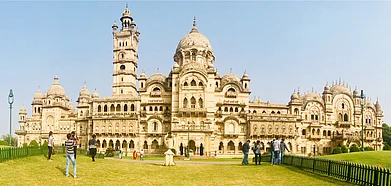 The Lukshmi Vilas Palace is said to be four times the size of Buckingham Palace