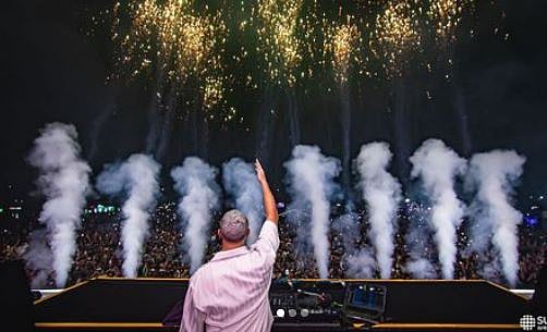 DJ Snake at the Sunburn Arena. Credit Instagram/SunburnFestival