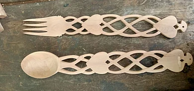 CutleryWooden/X (formerly Twitter) : Decorative wooden cutlery from Udayagiri in Andhra Pradesh is a GI product