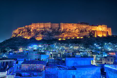 Located just 15 minutes from Mehrangarh Fort, Ajit Bhawan sits quietly in the leafy heart of Jodhpur