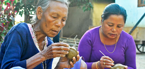 Traditional pottery thrives in the village of Andro, Manipur