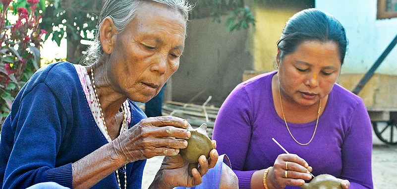 Traditional pottery thrives in the village of Andro, Manipur