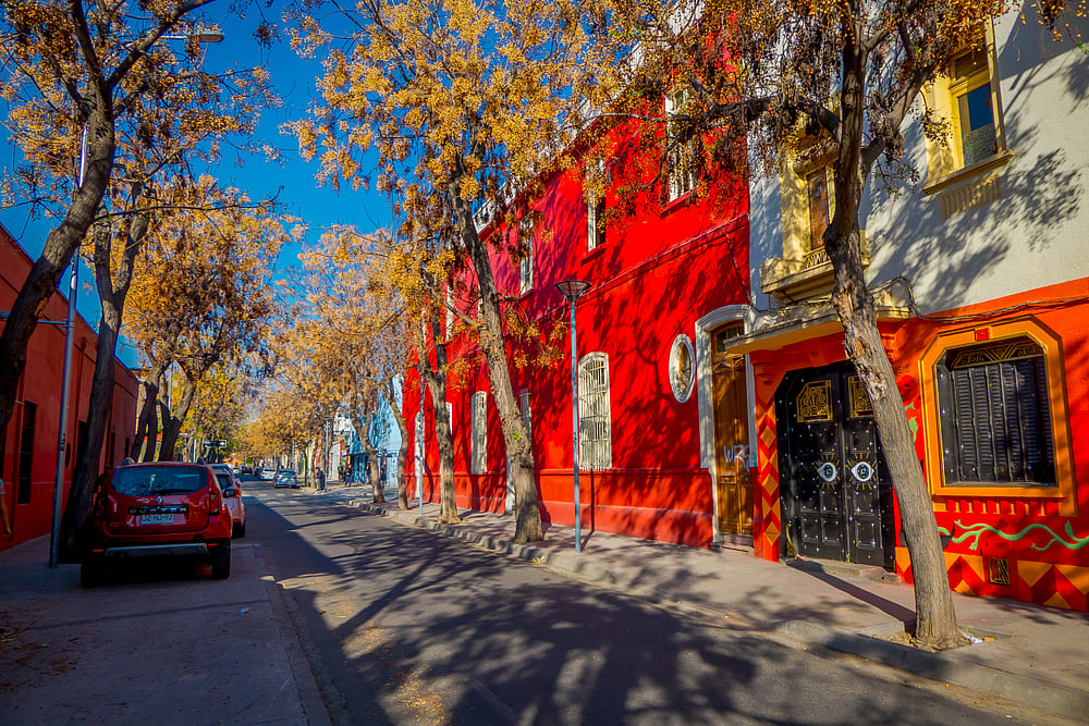 The colourful Barrio Yungay area in Santiago, Chile, has earned an edgy reputation and a hub for the young and cool