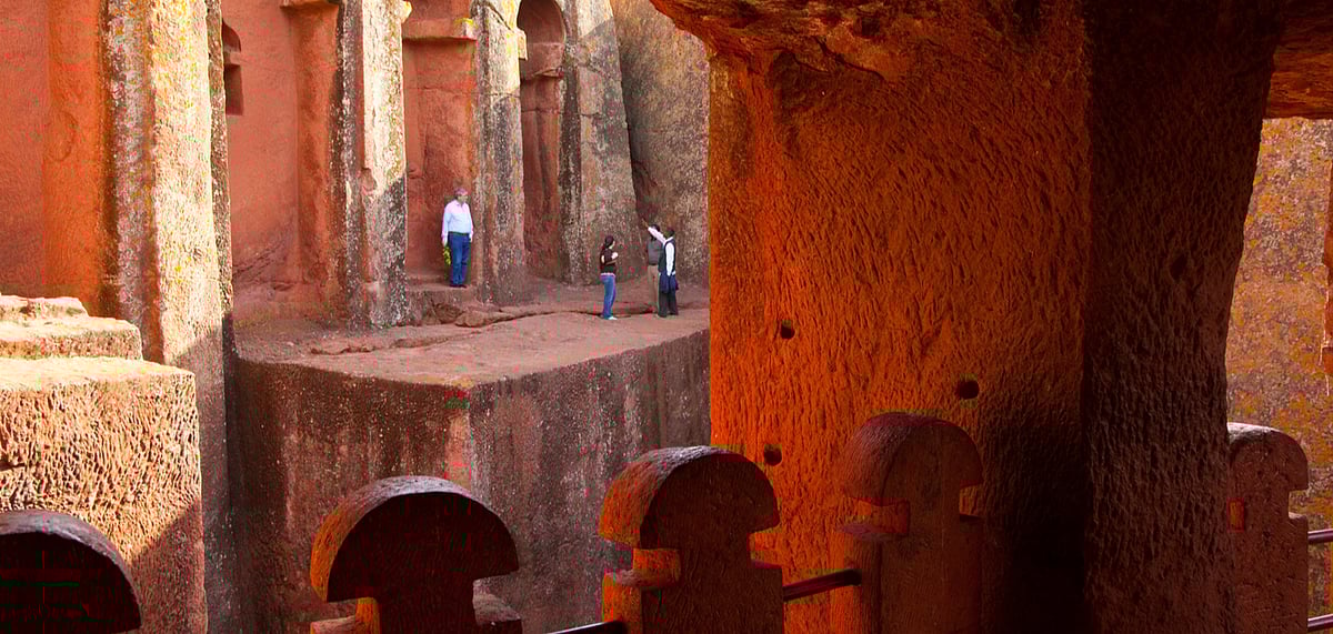 The landscape of Lalibela