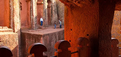 The landscape of Lalibela