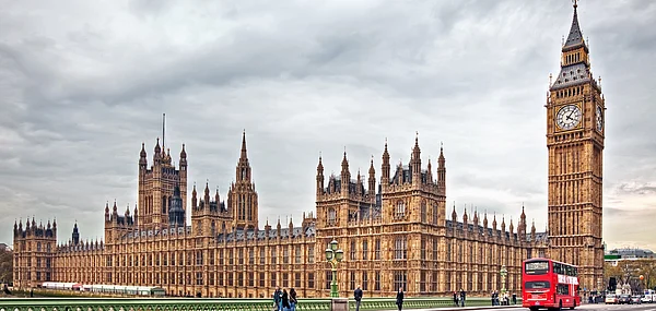 The Houses of Parliament and the Big Ben clock tower in London