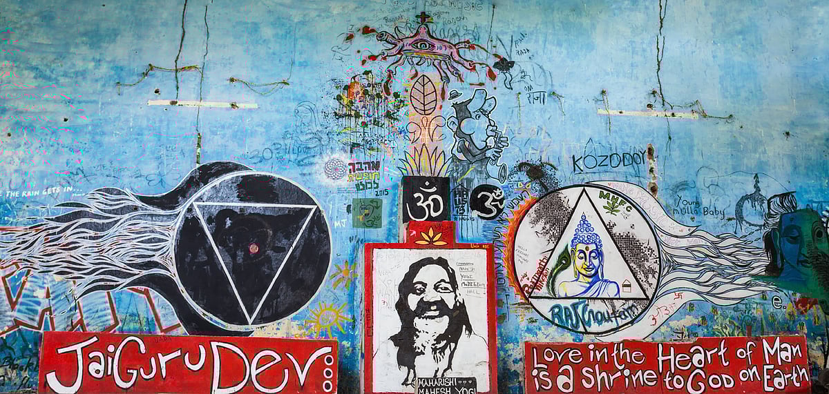 Maharishi Mahesh Yogi Ashram, also known as Beatles Ashram in Rishikesh, Uttarakhand