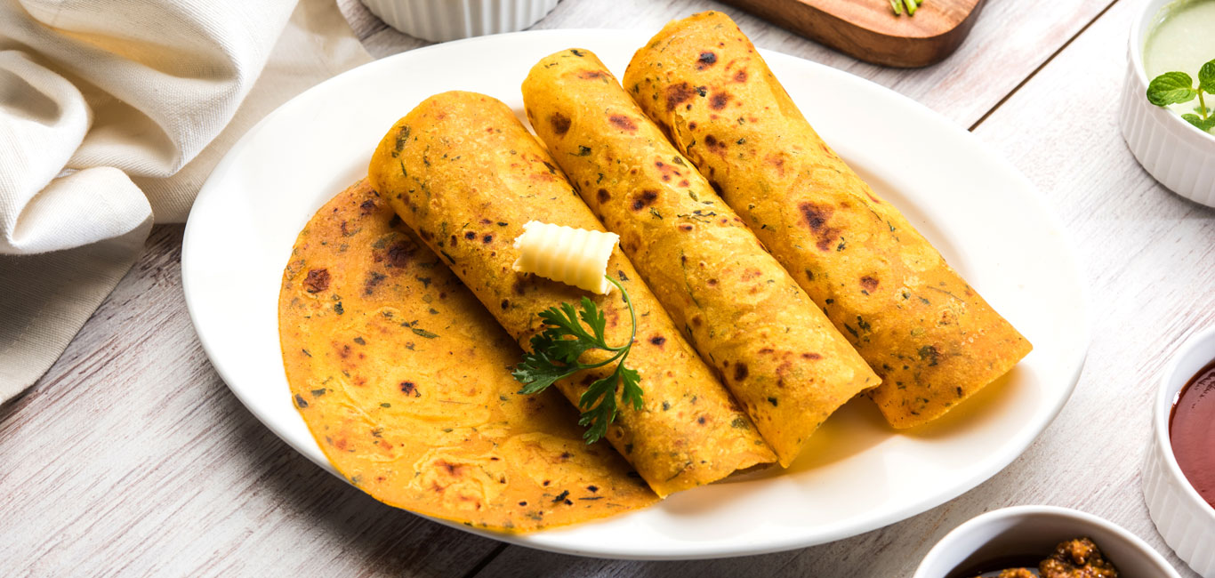 Methi Thepla is a popular breakfast item in Gujarat