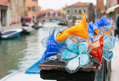 Depositphotos : The artistic glass district of Murano in Italy has a long history
