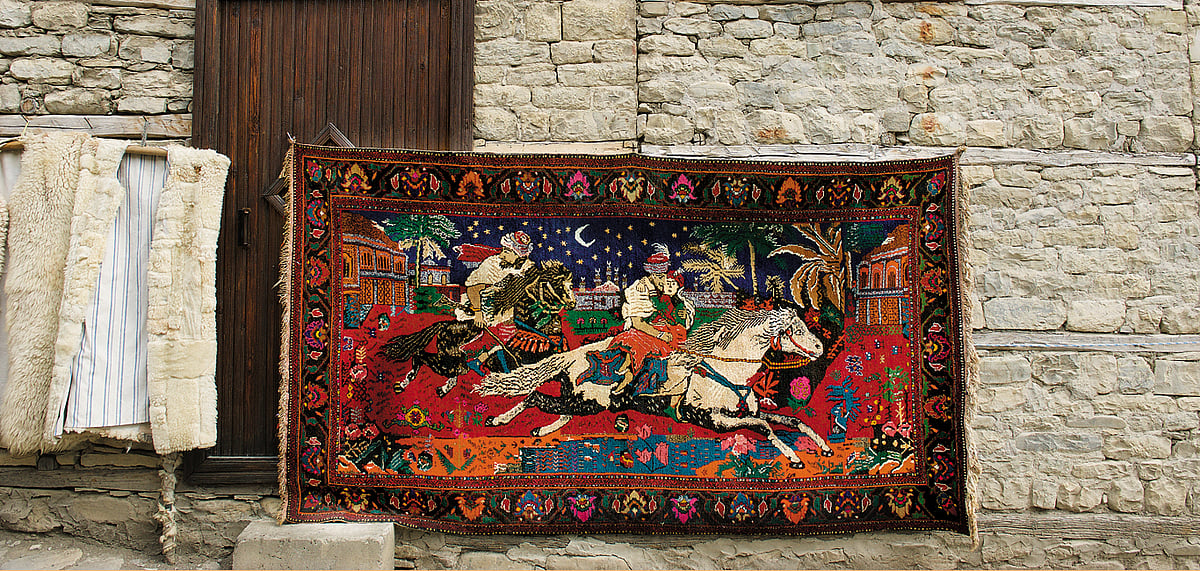 Decorative carpets for sale in Lahic