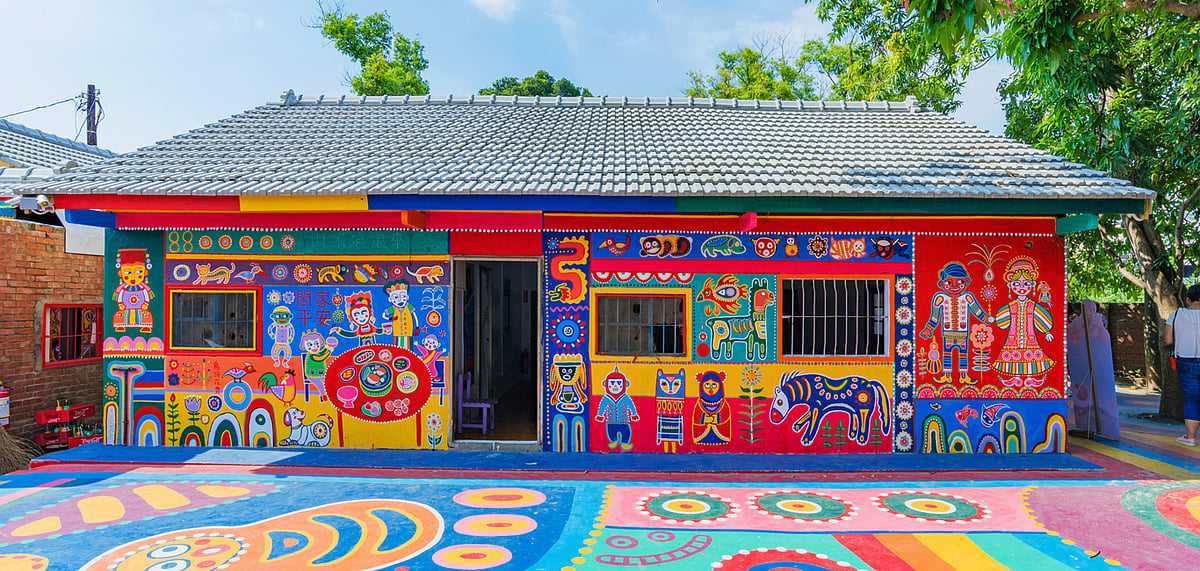 The Rainbow Village in Nantun District of Taichung, Taiwan