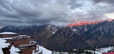 A snow storm made us extend our stay by a day. The sun touches the zenith of the Nanda Devi mountains. Credit All photos by Antara Chatterjee