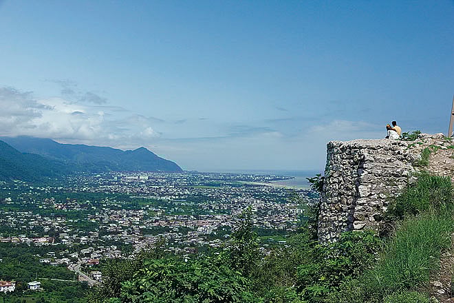 A young couple steals quiet moments together near Ramsar town. The region borders the Caspian Sea and the Alborz mountains.