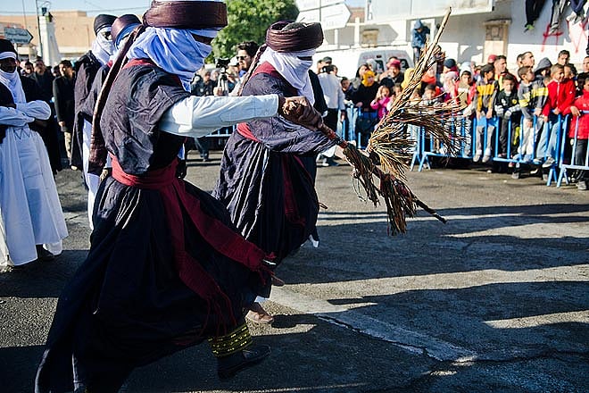 A performance by the Tuareg tribe during the opening ceremony