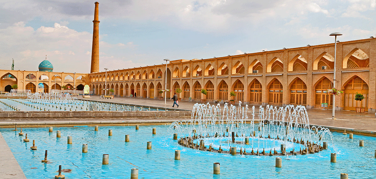 The old square of Isfahan garden 